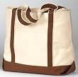 Hyp Canvas Print Beach Tote Bag, Chocolate