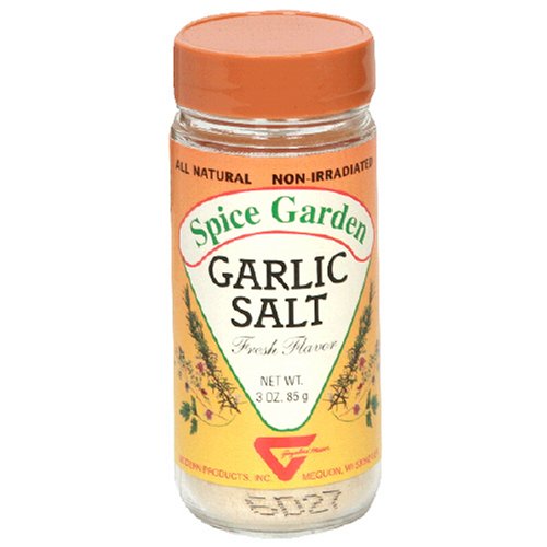 Spice Garden Garlic Salt, 3-Ounce Jar (Pack of 8) by Spice Garden