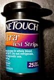 One Touch Ultra Fast Draw Test Strips, 25 Count Exp. 04/2009 OR Better