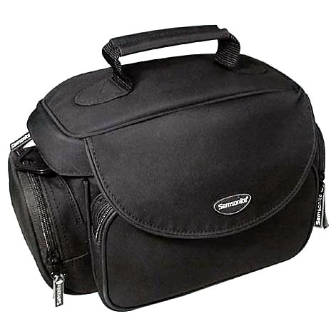 Samsonite Microfiber Deluxe Photo/Video Camera Gadget Bag with LCD Protectors, Lens Cleaning Kit & Tabletop Tripod