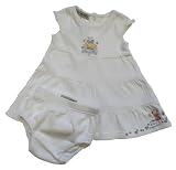 Max and Tilly Baby Girl White Dress Set with matching Pants size 0-3 months