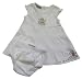 Max and Tilly Baby Girl White Dress Set with matching Pants size 0-3 months