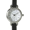 Timex Carriage Watch with Black Strap - Silvertone