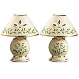 Lenox Holiday Gold-Banded Tea Light Lamps, Set of 2
