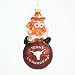 Texas Longhorns NCAA Glass Mascot Basketball Ornament (5)