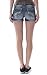 WallFlower Juniors Belted Rolled Cuff Denim Short Shorts