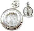 Pocket Watch - Chrome Plated See-through Cover Pocket Watch