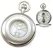 Pocket Watch - Chrome Plated See-through Cover Pocket Watch
