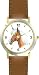 Palomino - JP - Horse - WATCHBUDDY&reg; DELUXE TWO-TONE THEME WATCH - Arabic Numbers - Brown Leather Strap-Children's Size-Small ( Boy's Size & Girl's Size )