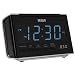 RCA RC46R AM/FM Alarm Clock Radio with Large Blue LED Display (Black)