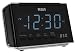 RCA RC46R AM/FM Alarm Clock Radio with Large Blue LED Display (Black)