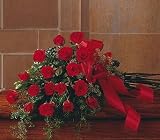 Teleflora's Red Rose Tribute Casket Spray