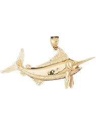 Dazzlers Solid 14k Gold Mermaid Charm Pendant Available in three colors from jewelsberry (weights:4.5 grams only)