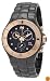 TechnoMarine Women's 110032C Cruise Ceramic Chronograph Diamond Gold-Tone Bezel Black Watch