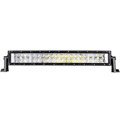 ECCPP 4D Reflect OSRAM 22"120W Curved Off Road LED Work Light Bar Auxiliary Driving Lamp Flood Spot Combo Beam For 4x4-Jeep/Cabin/UTE/SUV/ATV/Truck/Car/Boat/Fishing excavator/engineering vehicle/mining vehicle/beach car/fire truck/rescue vehicles/police car/Garden square/industrial plant