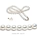 AAA Quality 18 Inch Round 6-6.5mm White Akoya SaltWater Cultured Pearl Necklace & Earrings Set