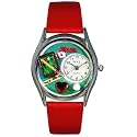Whimsical Watches Women's Billiards Red Leather Watch #S0430007