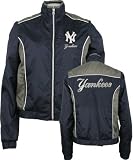 New York Mets -Women's- Poly Dewspo Full Zip Jacket