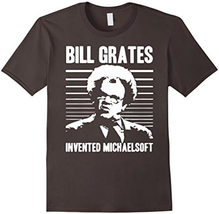 Men's Bill Grates Invented Michaelsoft Shirt Medium Asphalt