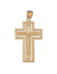 CleverEves 14k Gold Pendant Cross 6.5 - Gram(s)