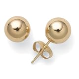 14k Yellow Gold 4mm Ball Stud Post Earrings X5MMG