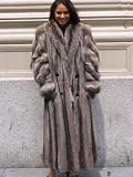 GORGEOUS NEW RACCOON FUR COAT sz10 #3426