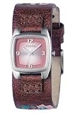 Fossil Ladies Trend, Genuine Leather Embroidered Strap, Champagne Dial