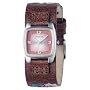 Fossil Ladies Trend Embroidered Leather Strap Watch With Champagne Dial