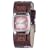 Fossil Ladies Trend Embroidered Leather Strap Watch With Champagne Dial