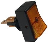 Pico - On-Off Rocker Switch - Amber/Illuminated (5517PT)