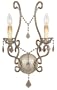 World Imports Lighting 1862-40 Chambery 2-Light Wall Sconce, Tuscan Wheat
