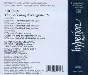 Cover image : Britten: The Folksong Arrangements