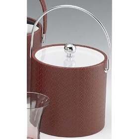 Kraftware 46265 San Remo Pomegranate 3 Quart Ice Bucket with Bale Handle and Lucite Cover by Kraftware