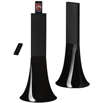 Buy Parrot PF550030AA Parrot Design Zikmu Wireless Hi-Fi Speakers by Philippe Starck (Classic Black, Pair)