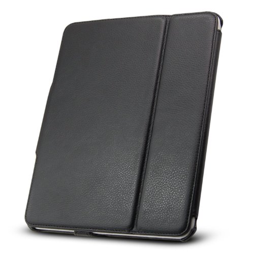 Apple iPad 1 Leather Folio/ Flip Case - Black