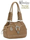 American West Bandana Durango Compartment Tote B140364 Saddle Tan