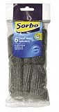 Steel Wool Scourers, Pack of 6