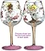Bottom's Up 15-Ounce Bridesmaid Handpainted Wine Glass