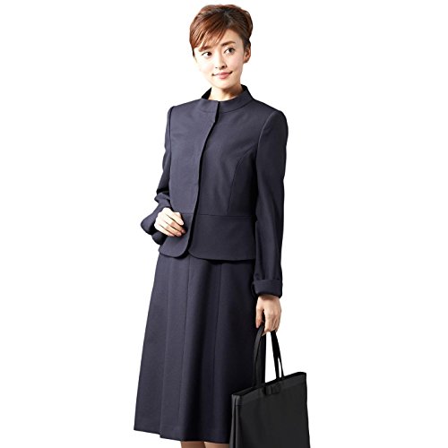 【B-GALLERY】チビスタンドカラーJKお受験アンサンブル(160611426)[お受験スーツ 学校説明会 濃紺スーツ 面接]