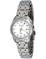 Seiko Silver Dial Stainless Steel Ladies Watch SXDE63