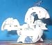 Bakugan White Ultimate Naga 650G Loose figure