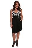 Torrid Plus Size Striped-Bust Halter Pinup Dress