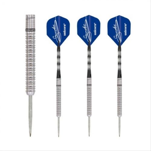 Unicorn Gary Anderson Phase 3 Natural Silver 25g Tungsten Darts Set