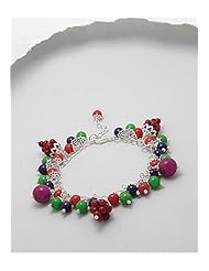 Coral Bracelet In Brass