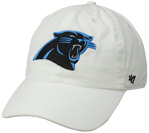 NFL Carolina Panthers Men's Clean Up Cap, White, One Size