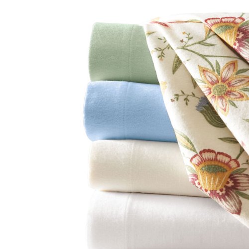 German Flannel Sheets - Twin Xlong Fitted White