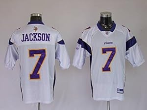 Vikings #7 Tarvaris Jackson White Stitched Football Game Jersey