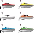Megatech H2O Elite 2-Channel Electric Speedboat-Blue MTC7722