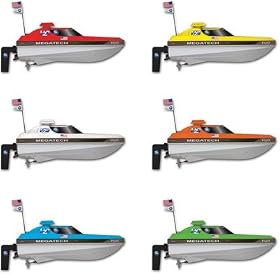 Megatech H20 Pro Racer Speedboat with Radio, Battery and Charger in White by Megatech