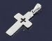 Silver Plain Cross Pendant Size: 23mm